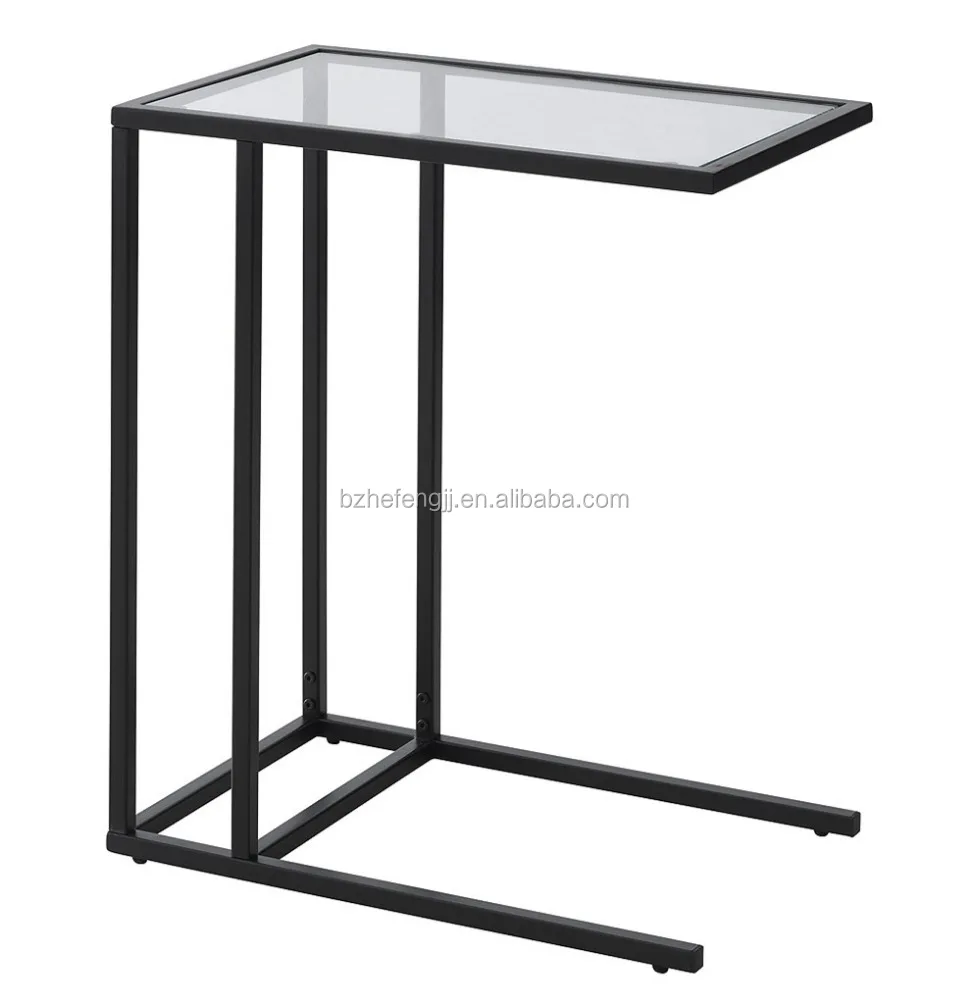 new design bedroom nightstand glass corner table end table