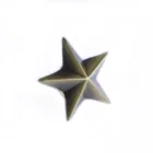 China wholesale 3D custom five antique brass star metal lapel pin with butterfly cap