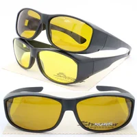 

wholesales DY017 fullrim 95% anti-blue light blocking square-round fitover orange sunglasse night vision yellow lenses