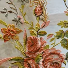 Best choice velvet fabric hotel embroidery designs on curtains