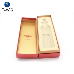new design red wine corrugated paper gift packaging boxes