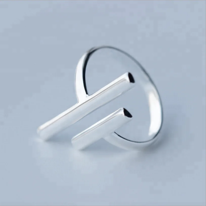 925 Sterling Silver Ring Love Double Bar Ring Open T Bar Finger Rings for Women Wedding Gifts
925 Sterling Silver Ring Love Double Bar Ring Open T Bar Finger Rings for Women Wedding Gifts