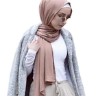 PH Arab Muslim hijabs hot sale high quality luxury four ways stretchy stretch plain cotton jersey hijab scarf