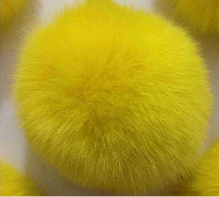2016熱い販売本物フォックス毛皮ハンギングデコレーションボールポンポンpoms用キーホルダー仕入れ・メーカー・工場