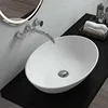 SM-8302T Famous manufacturer 8 mm Ultra Thin Edge pure matte stone solid surface bath trough sink