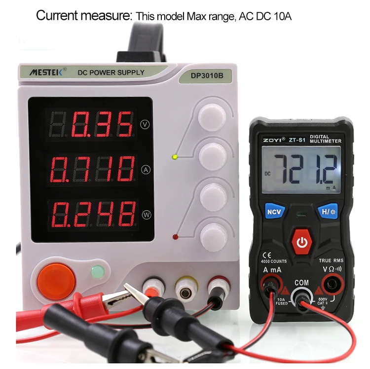 Zotek Zt S1 Digital Multimeter Auto Ranging Ac Dc Ncv Induced Voltage