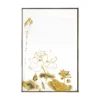 Dafen High Quality Hand Painted Modern Gold Foil Flower Oil Painting