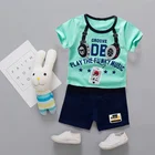 China Manufacturer Wholesale Promotional Children Clothes Cute Cotton Kids Boy Clothes Set