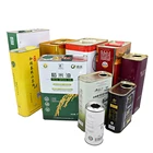 Square Cooking Olive Oil Petrol Metal Tin Can Containers Wholesale