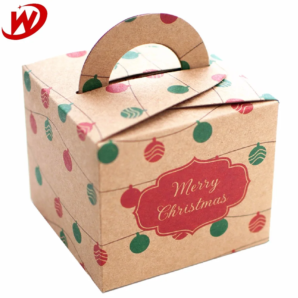 custom printed kraft paper christmas apple box gift boxes wit