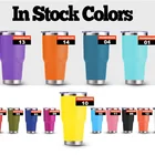 Tumbler 30oz Double Wall 304 Stainless Steel Tumbler 30 Ounce Glitter Powder Coating Insulated Tumbler
