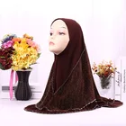 Cosum 2018 fashion chiffon muslim hijab silver thread scarf new design arabic women scarf