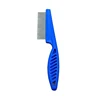 Untangler Pet Hair Removal Comfortable Grip Supply Lice Comb,Small knot out Pet Grooming Metal Non-slip de-shedding comb