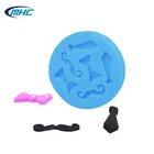 Fashion tie shaped silicone fondant mold cake decorating set tools