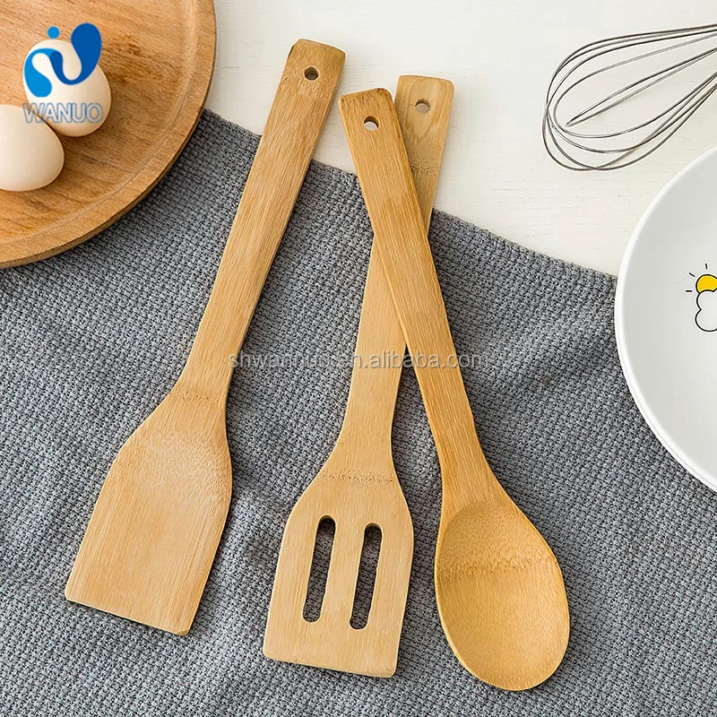 WanuoCraft 3 Piece Bamboo Kitchen Utensil Set Bamboo Wooden Cooking Spoons Spatulas Set, Natural
WanuoCraft 3 Piece Bamboo Kitchen Utensil Set Bamboo Wooden Cooking Spoons Spatulas Set, Natural