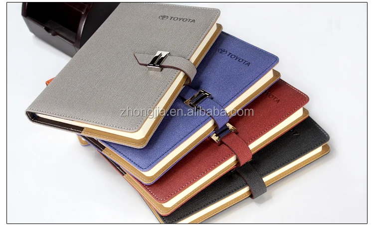 new business hard cover custom pu leather notebook
