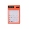 mini ultra slim touch screen 8 digit transparent scientific calculator