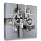 Latest Art Abstract Canvas Oil Painting 100% Handpaint Stretched Fabric Wall Picture
