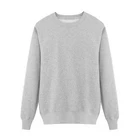 Wholesale custom grey color hoodies running thin cotton sweater hoodie women man