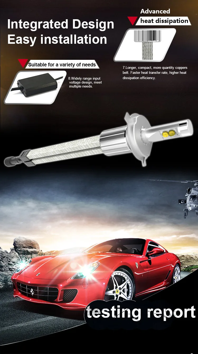 Wholesale auto parts DC12V-24V L5 G8 xhp50 led headlight bulbs 9004 9005 9006 9007 H4 H7 H8 H10 H13 led car headlight