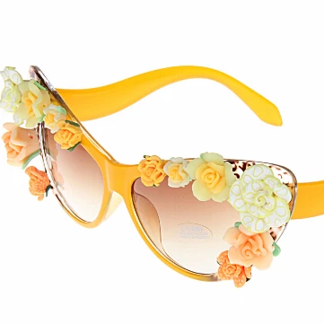 Oversized Womens Retro Cat Eye Handmade Sunglasses Vintage Decor Floral Flower UV Glasses
Oversized Womens Retro Cat Eye Handmade Sunglasses Vintage Decor Floral Flower UV Glasses