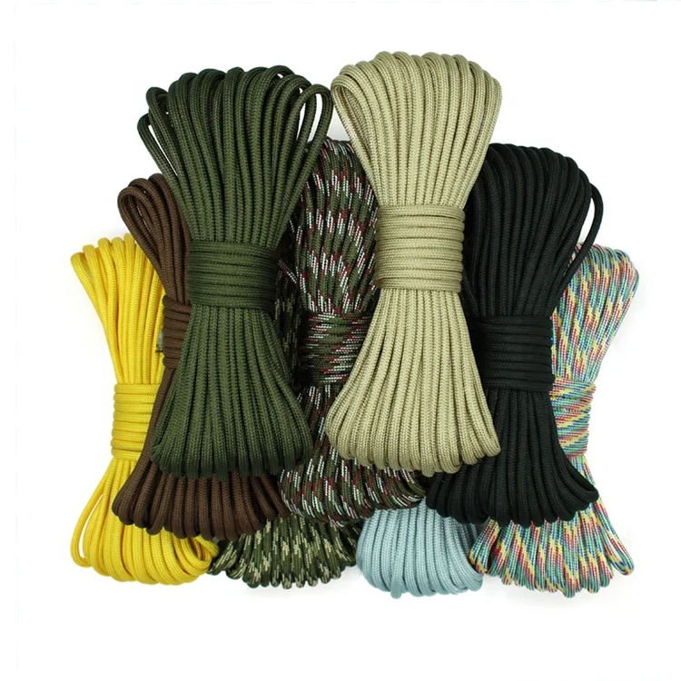 Outdoor 270 colors Durable Polyester Nylon Parachute Cord 100 feet 7 Strands 4mm Braided Tent Rope 550 Paracord Rope, More than 270 colors
Outdoor 270 colors Durable Polyester Nylon Parachute Cord 100 feet 7 Strands 4mm Braided Tent Rope 550 Paracord Rope, More than 270 colors