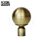 KYOK high quality iron curtain finial , 28mm new design curtain finial ball