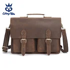 Best Quantity 16 " Vintage Handmade Genuine Leather Business Laptop Messenger Satchel Bag Briefcase Bags For Men