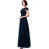 SSJ-SD208 New style royal blue plus size evening gown dress short sleeve