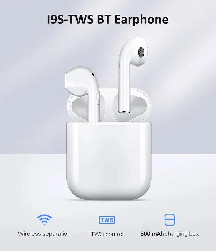 Valdus All kinds of TWS Wireless BT 5.0 Stereo Earphone Sports Headphones In-ear Earbuds I9S i7s i8s i10 i11 i12 i13 i100 - ANKUX.COM