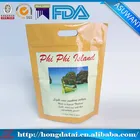 Zipolock resealable stand up pouch with handle for smoking pellets