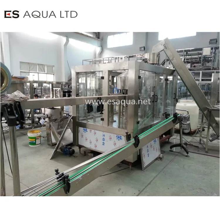 PET Water Bottle Filling Capping and Labeling Machine / Mineral Water ...