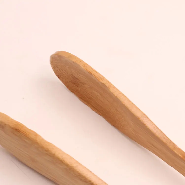 Eco-Friendly Kitchen Cooking non stick Wooden Bamboo Tongs Clip