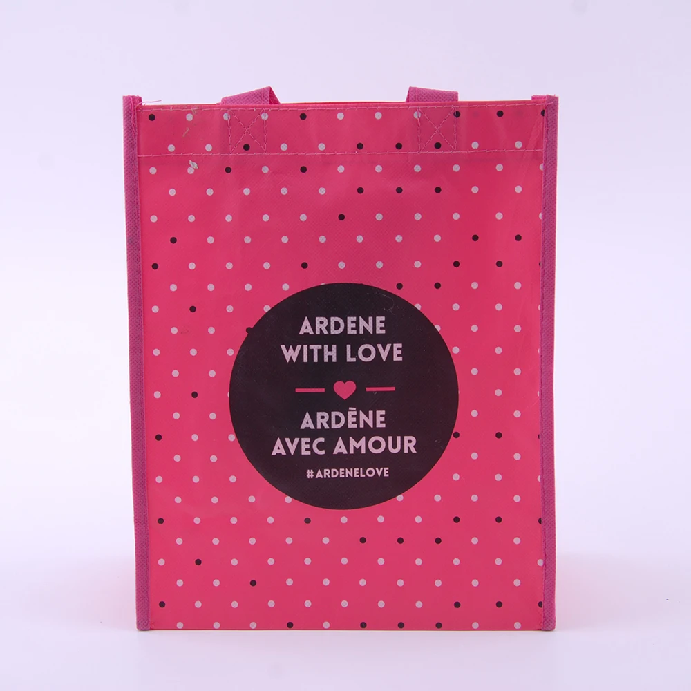 customized cartoon non woven pp lamination tote bag