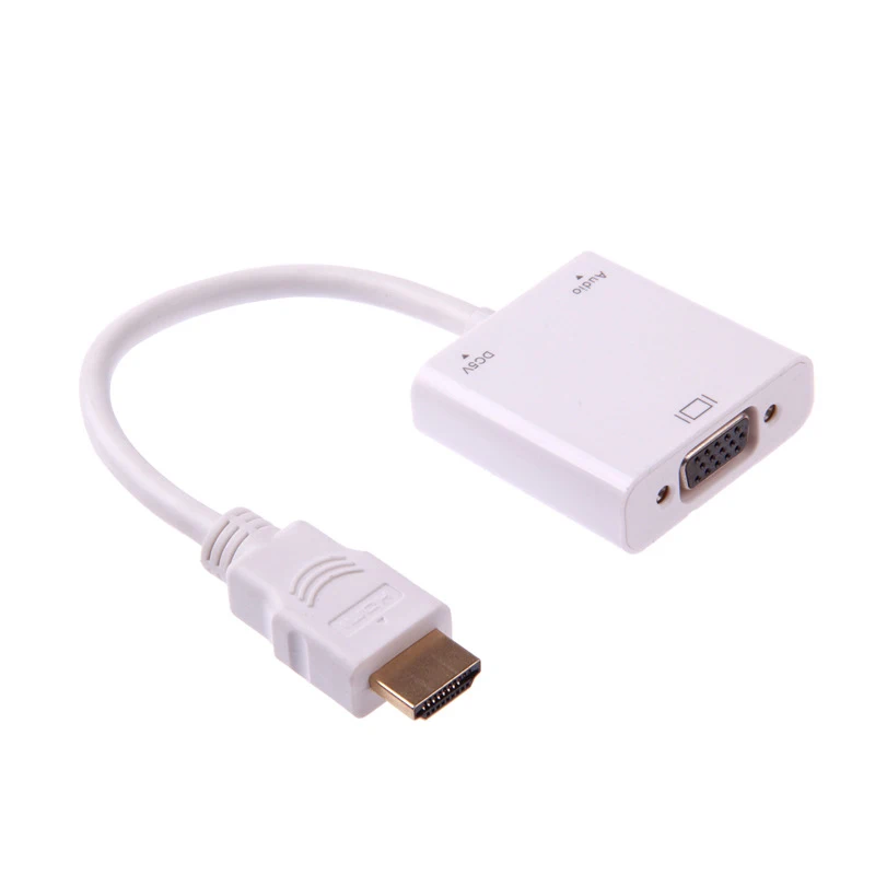 Factory 1080p HDMI to Vga with audio micro usb cable converter - ANKUX.COM