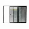 Commercial and Home 3 panel tempered safety glass aluminium profile sliding door