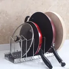 Stainless Steel Multi-function lid rack Kitchen Organizer Hanging Pot Rack