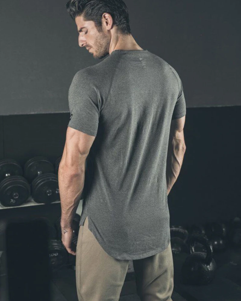 O Neck Sexy Men T-Shirt Muscle Fit T Shirt-1