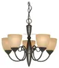 JLC-7904 Indoor hardware classic bronze 21 inch chandelier 60W 5 lights decorative lighting fixture