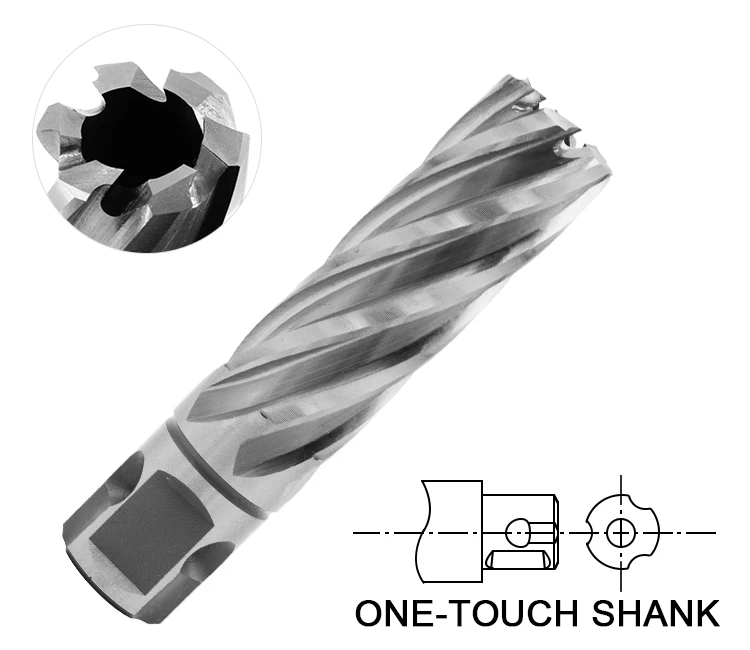 Universal Shank HSS Annular Broach Cutter for Metal Sheet Faster Easier More Accucate Cutting