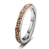 Beautiful stainless steel jewelry fashion colorful diamond ring for girls