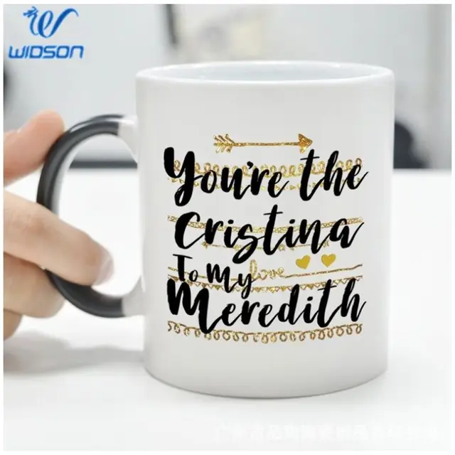 promotional gift color changing mug, porcelain magic sublimation