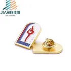 custom dancing ballet africa enamel blank pin with butterfly clasp