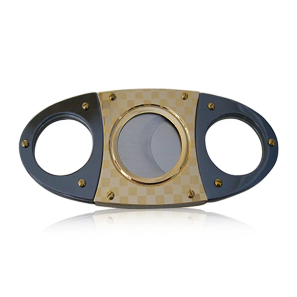 Cigar Cutter Stainless Steel Factory Wholesale Double Blade Black + Gold Metal New Stainless Steel Cigar Cutter, Black,golden,black&gold
Cigar Cutter Stainless Steel Factory Wholesale Double Blade Black + Gold Metal New Stainless Steel Cigar Cutter, Black,golden,black&gold