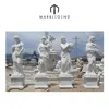 white marble four seasons lady carvings
