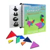 diy colorful custom 7-piece magnetic tangram set puzzle blocks game