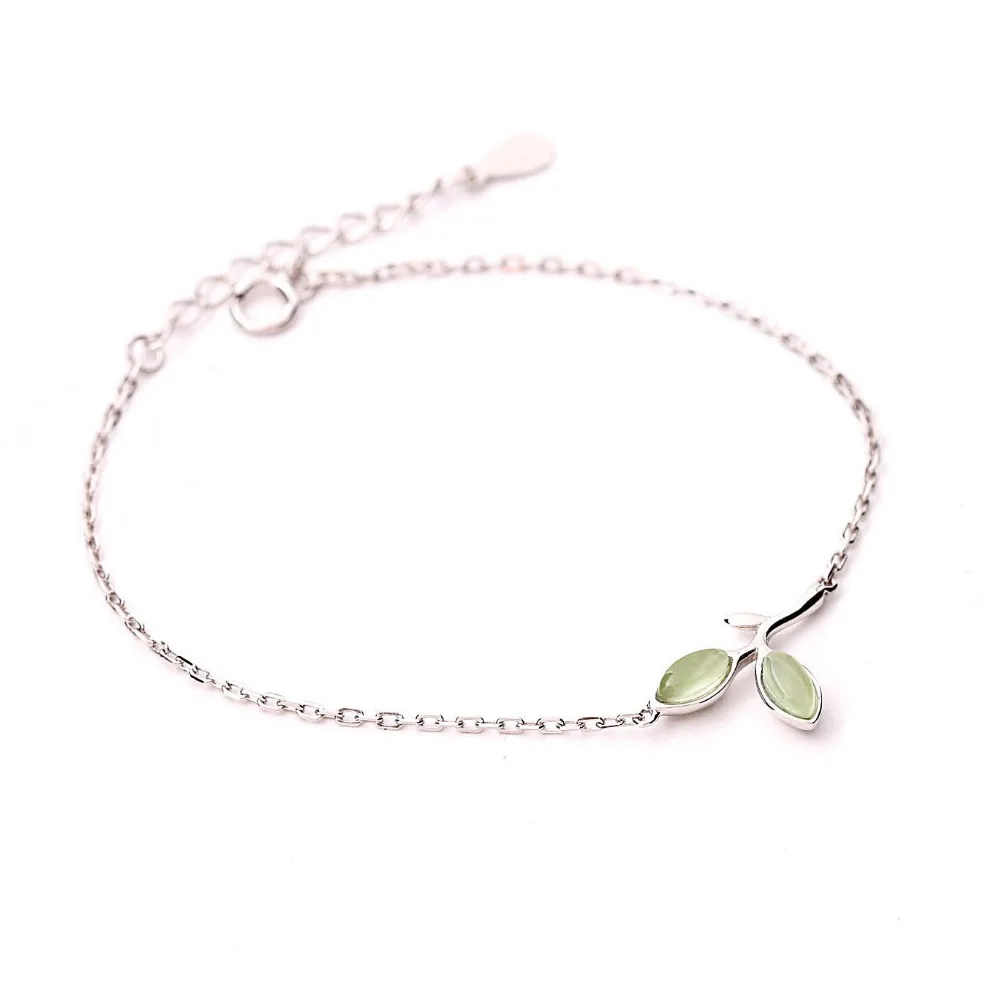 Hot sale korea fresh design bracelet 925 sterling silver sweet leaf jewelry bracelet for students 
Hot sale korea fresh design bracelet 925 sterling silver sweet leaf jewelry bracelet for students