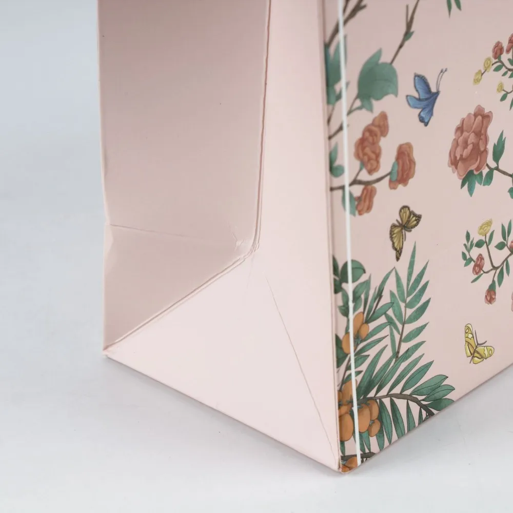 gift bag pink flowers color cute style packing gift clothes