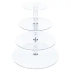 Wholesale acrylic round cake display stand/round plastic cake stand