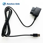 90 degree OBD ii 16 Pin OBD 2 to USB 2.0 Extension cable scanner scan tool